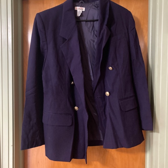 Vintage Talbots Purple Wool Pantsuit Size 12 Pants & Blazer/Jacket set - Picture 2 of 16